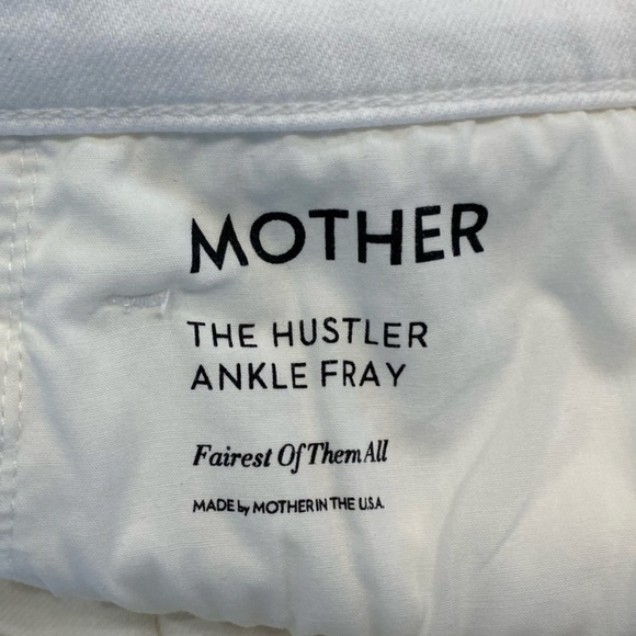 MOTHER The Hustler High Waist Fray Hem Ankle Color:Fairest Of Them All - Picture 8 of 15
